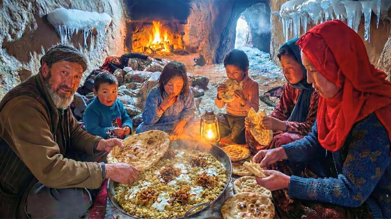 Traditional Village Cooking: Family Making Homemade Bread & Dishes