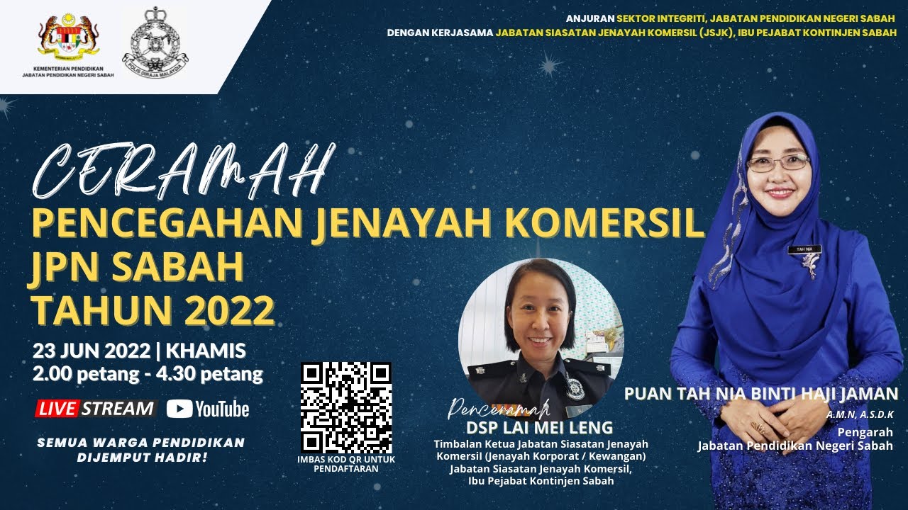 PROGRAM CERAMAH PENCEGAHAN JENAYAH KOMERSIL JPN SABAH TAHUN 2022