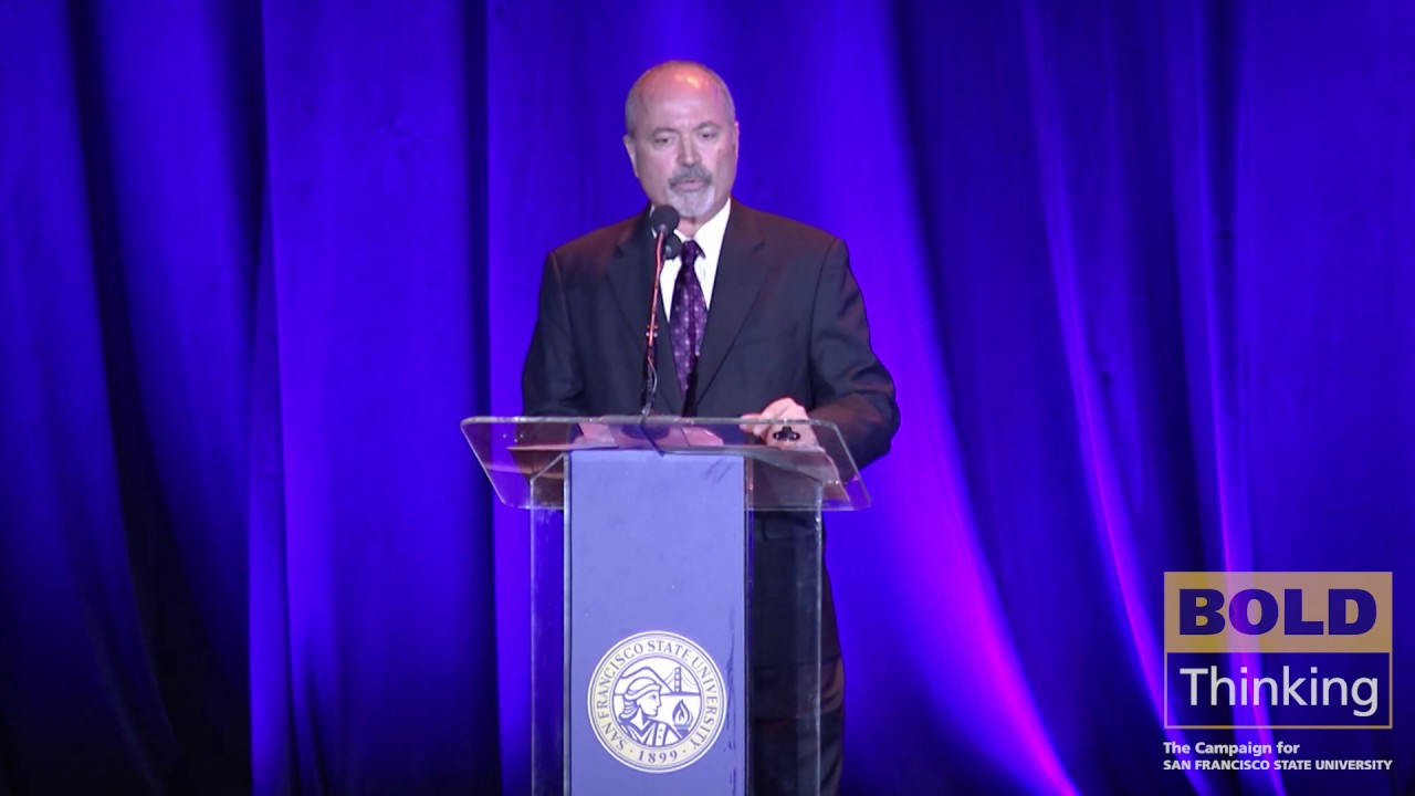 John Gumas Speaks at SF State BOLD Thinking Campaign Gala
