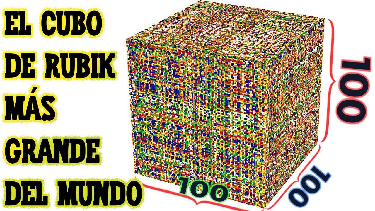 Cubo de Rubik  M&Aacute;S GRANDE de  100x100