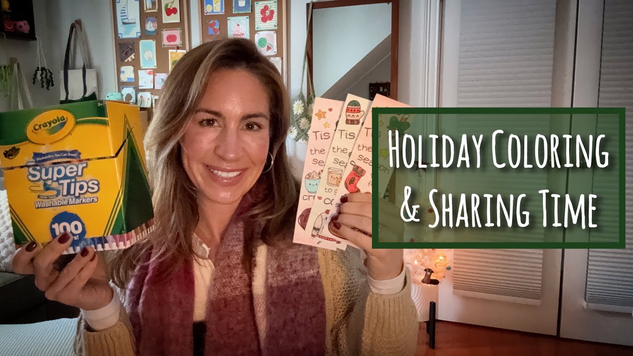ASMR | Cozy Candlelight Coloring & Holiday Chat ☕🕯️ | Cozy Christmas Vibes 🎄
