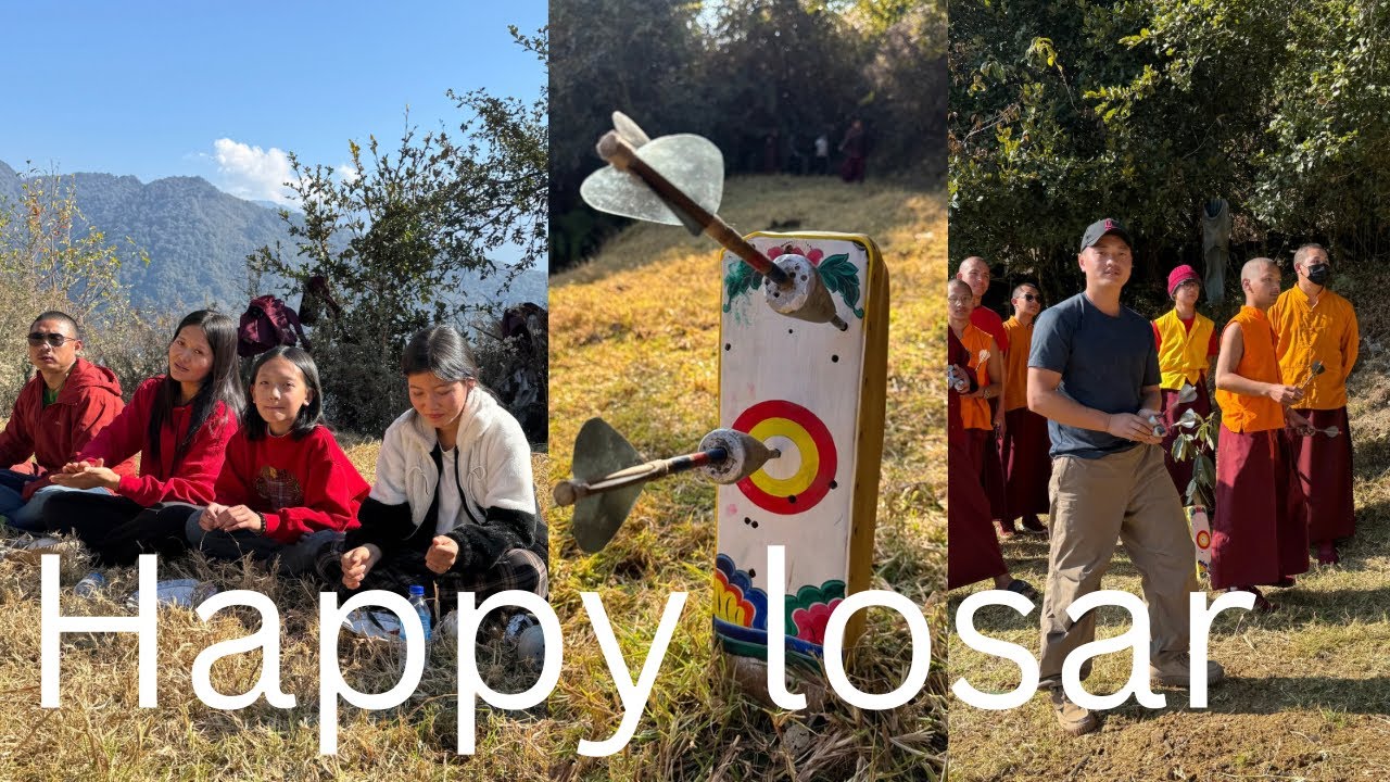 Chu ngye pi losar at Pangkhar #bhutanese #travelvlog #losarfestival 