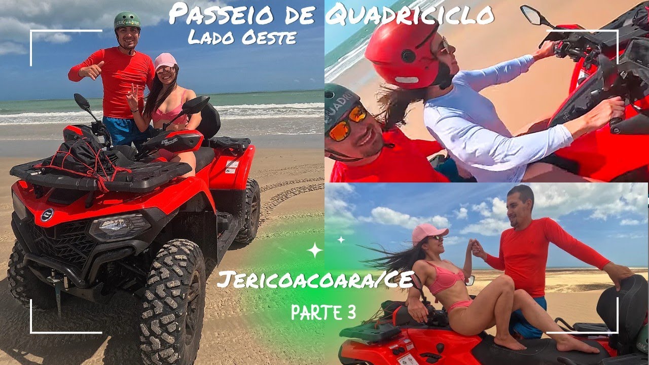 Passeio de Quadriciclo, lado oeste de Jericoacoara/CE.