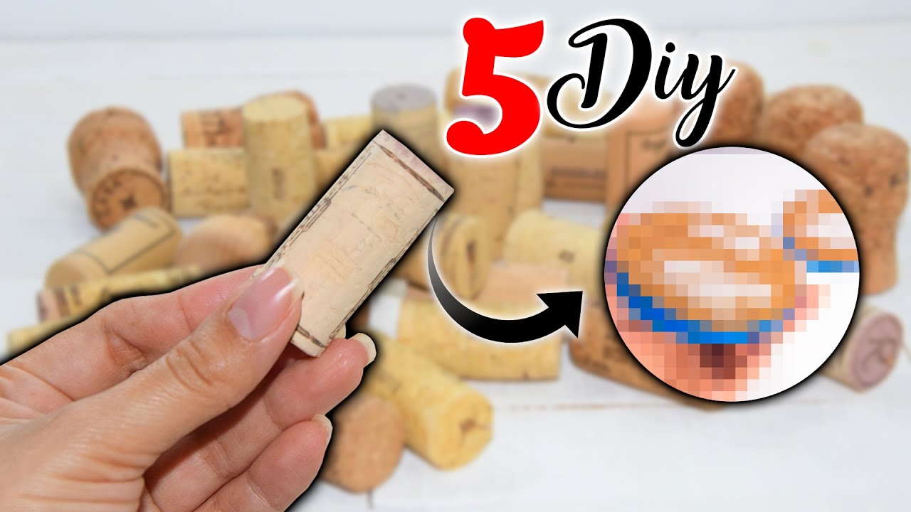 5 useful and FUN IDEAS to do with WINE CORKS