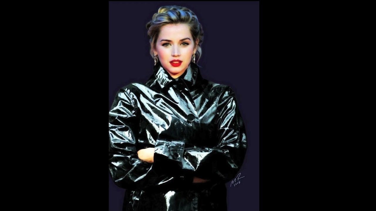 Beautiful Black PVC raincoats