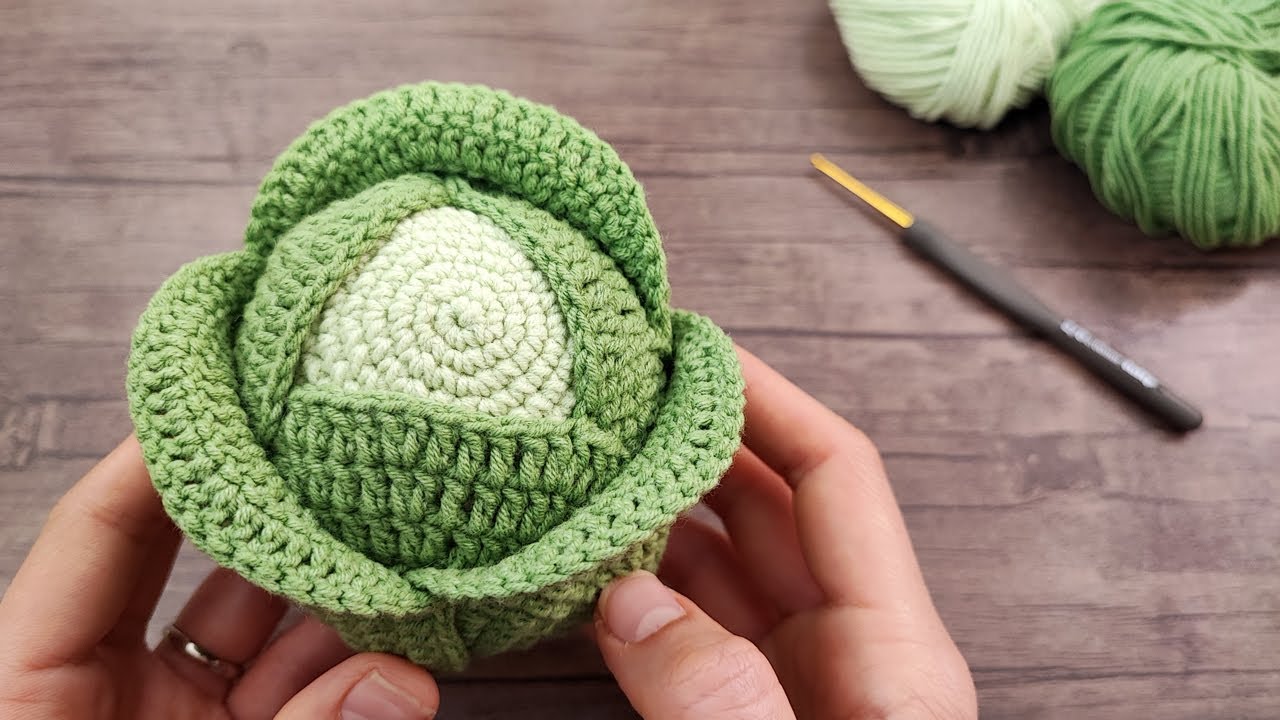 🥬 Crochet Cabbage Amigurumi Pattern | Free Crochet Amigurumi Pattern (Step-by-Step)