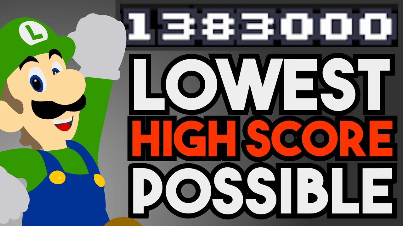 What is the Lowest Possible High Score in New Super Luigi U? (Normal Levels)