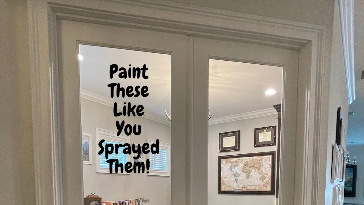 Paint French Doors to a Spray-Like Finish with a Brush & Roller - Spencer Colgan