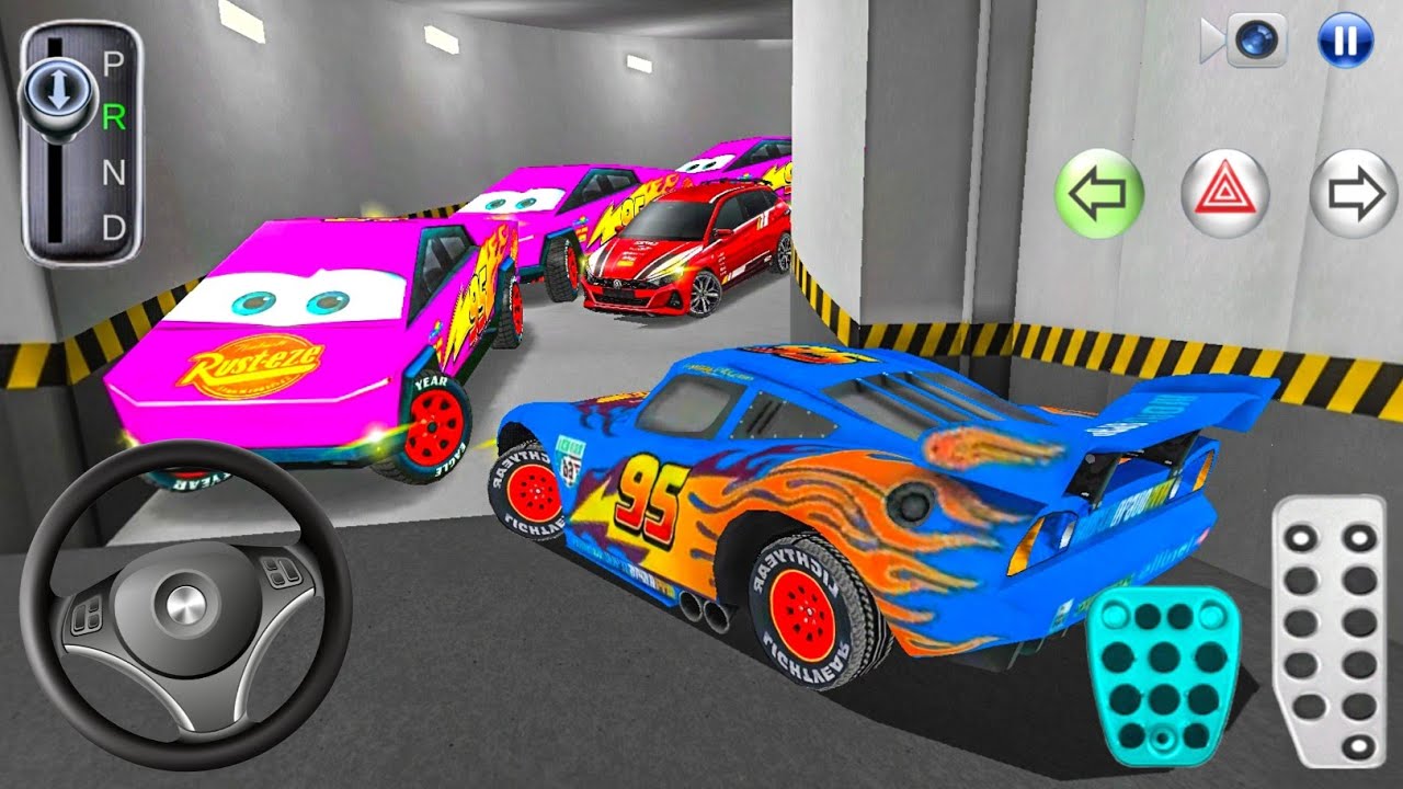 New McQueen car Stuck in Parking Garage - 3D Driving Class - Car Game - 3D Driving Class 2026