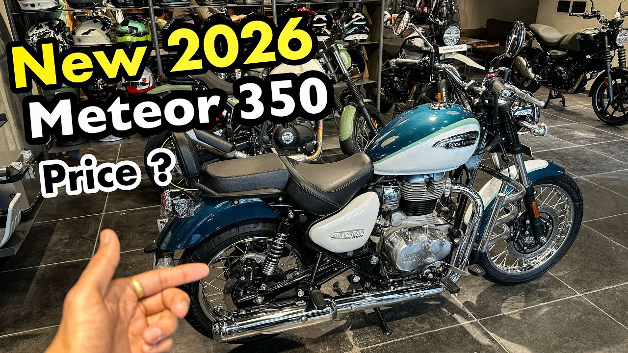 New 2026 Meteor 350 Aurora model latest price Colors features video in simple way. #royalenfield 
