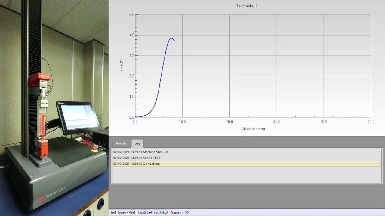 FINAT Test Method 1 &ndash; 180&deg; peel test at 300mm min