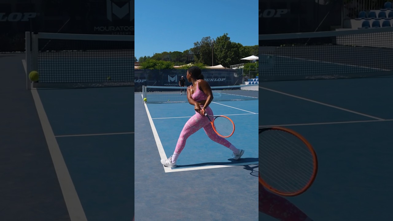 Leg position is key for your shots at the end of the run! 🏃 #tennistips #tennis #tenniscoach