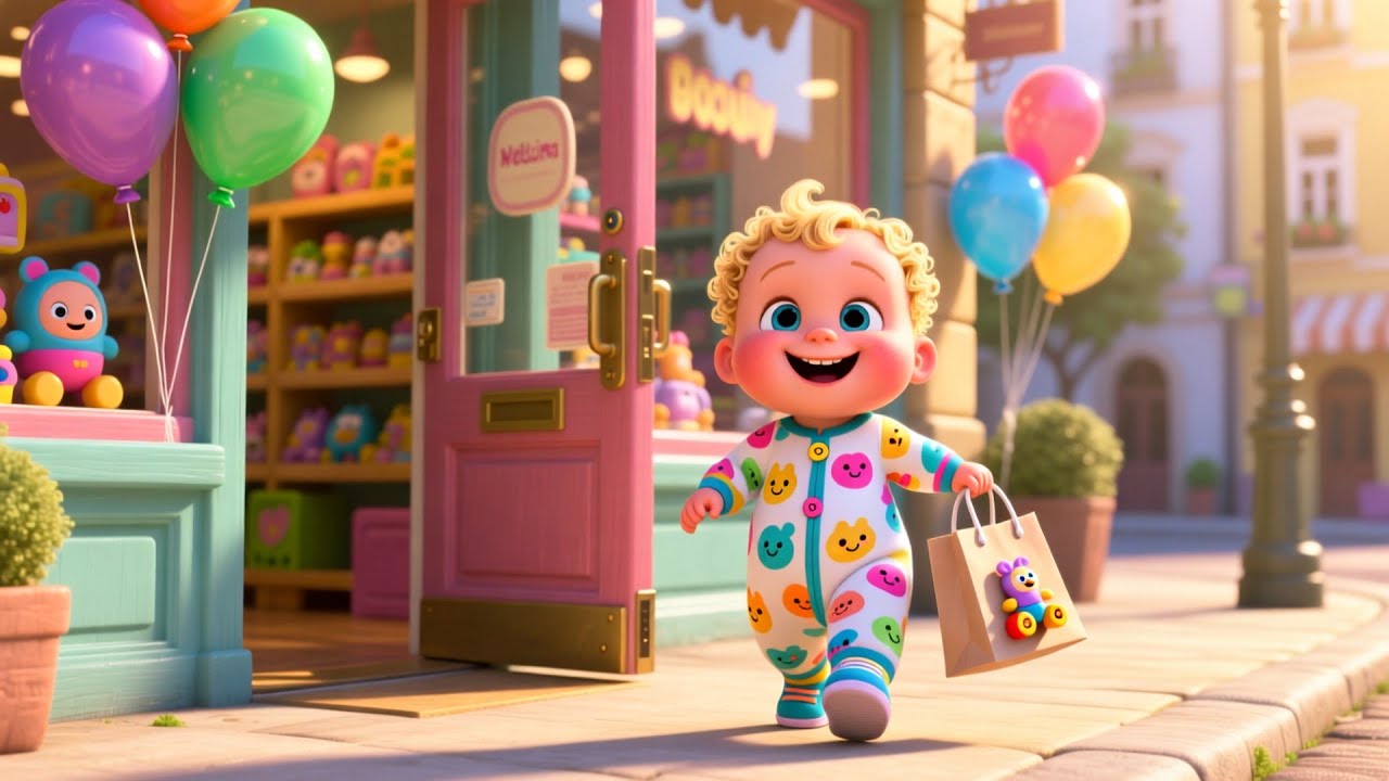 Let’s Go Shopping with Mom 🛒💖 | Fun Kids Story & Song | Preschool Learning | 3D Animation