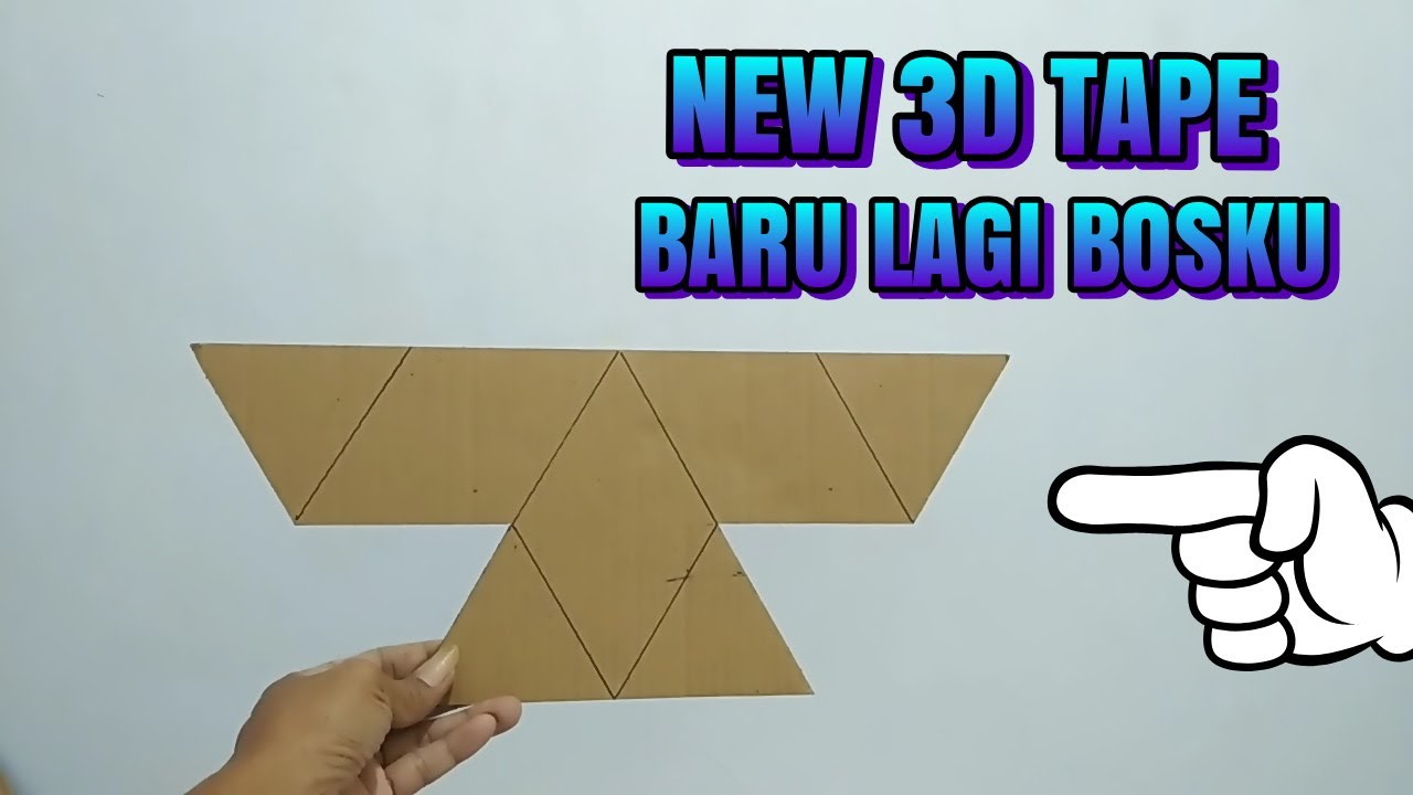 3D WALL PAINTING TAPE 3D PITA DECORATION | SENI LUKISAN PITA 3D