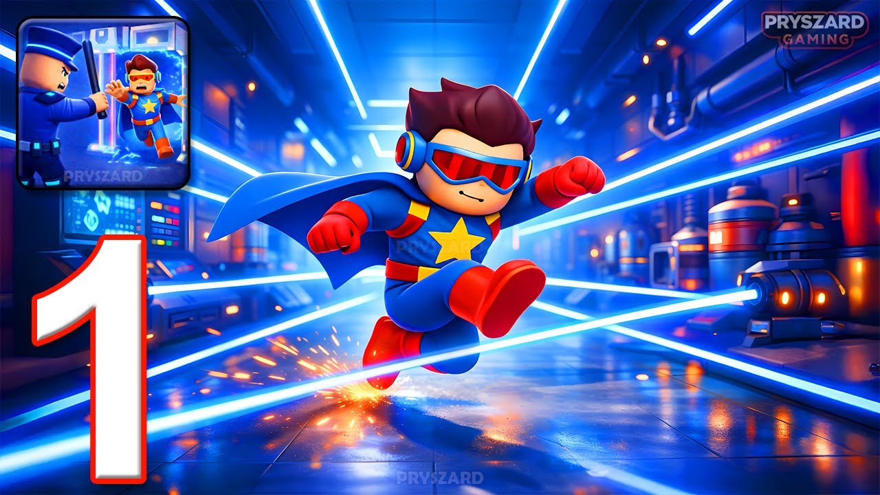 My Superhero : Escape Plan - Gameplay Walkthrough Part 1 - Escape From Priosn (iOS, Android)