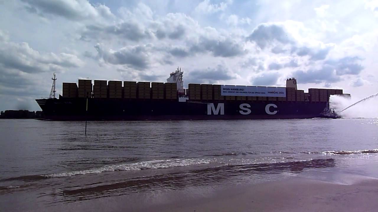 MSC Zoe in Wedel / Hamburg