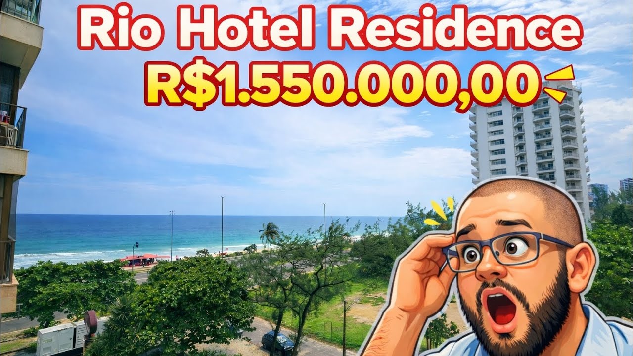 2 SUÍTES COM VISTA MAR A VENDA NA PRAIA DA BARRA - CONDOMÍNIO RIO HOTEL RESIDENCE - PERMITIDO AIRBNB