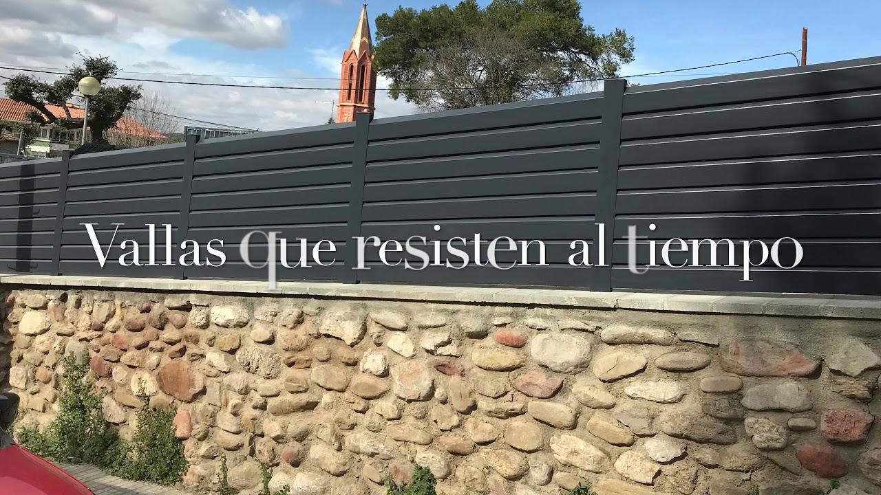 Valla para jardín elegante - Vallaspvc.es #cercado #vallado