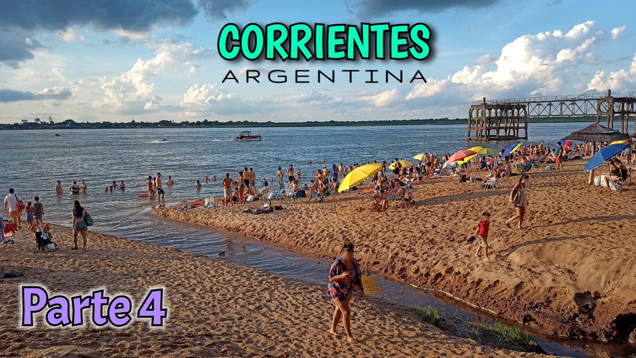 Costanera y playas en Corrientes | Caminata al atardecer