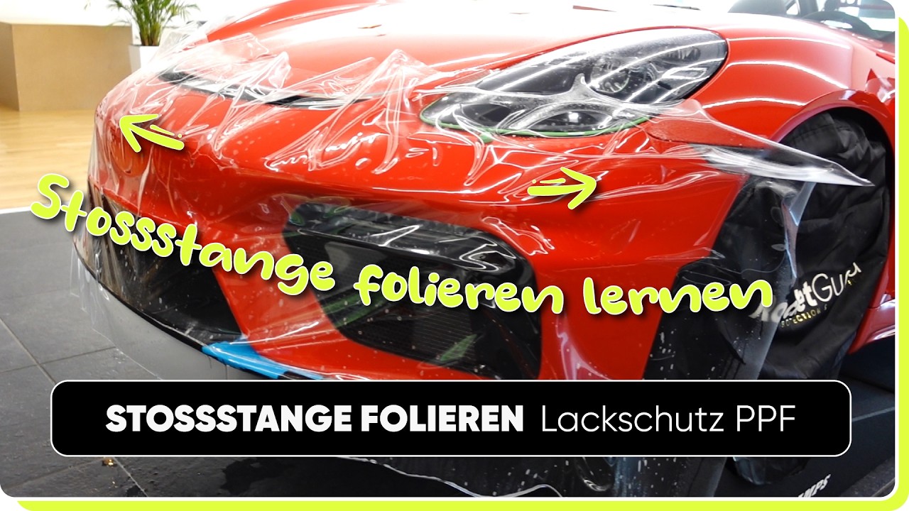 Stossstange folieren mit Lackschutzfolie | Anleitung Schritt für Schritt | Porsche Spyder 718