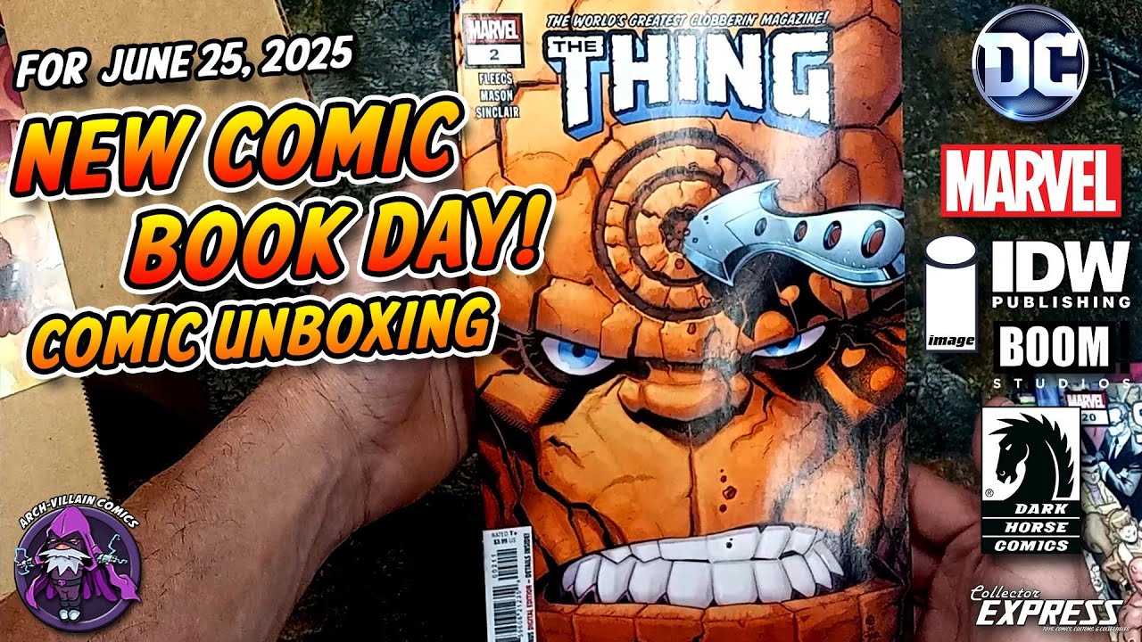 New COMIC BOOK Day - Marvel & DC Comics Unboxing June 25, 2025 - New Comics This Week 6-25-2025