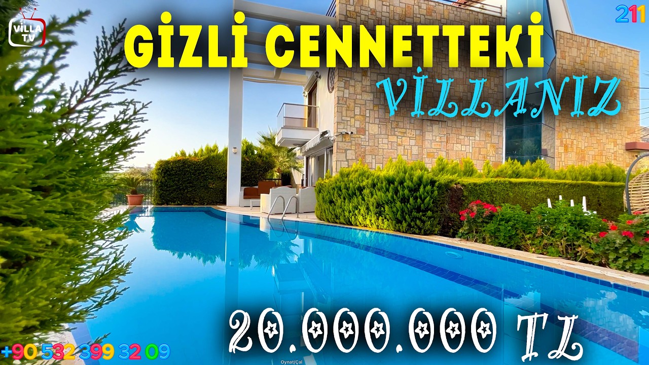 DEV HAVUZLU MÜSTAKİL VİLLLA TURU / Kuşadası Satılık Villalar