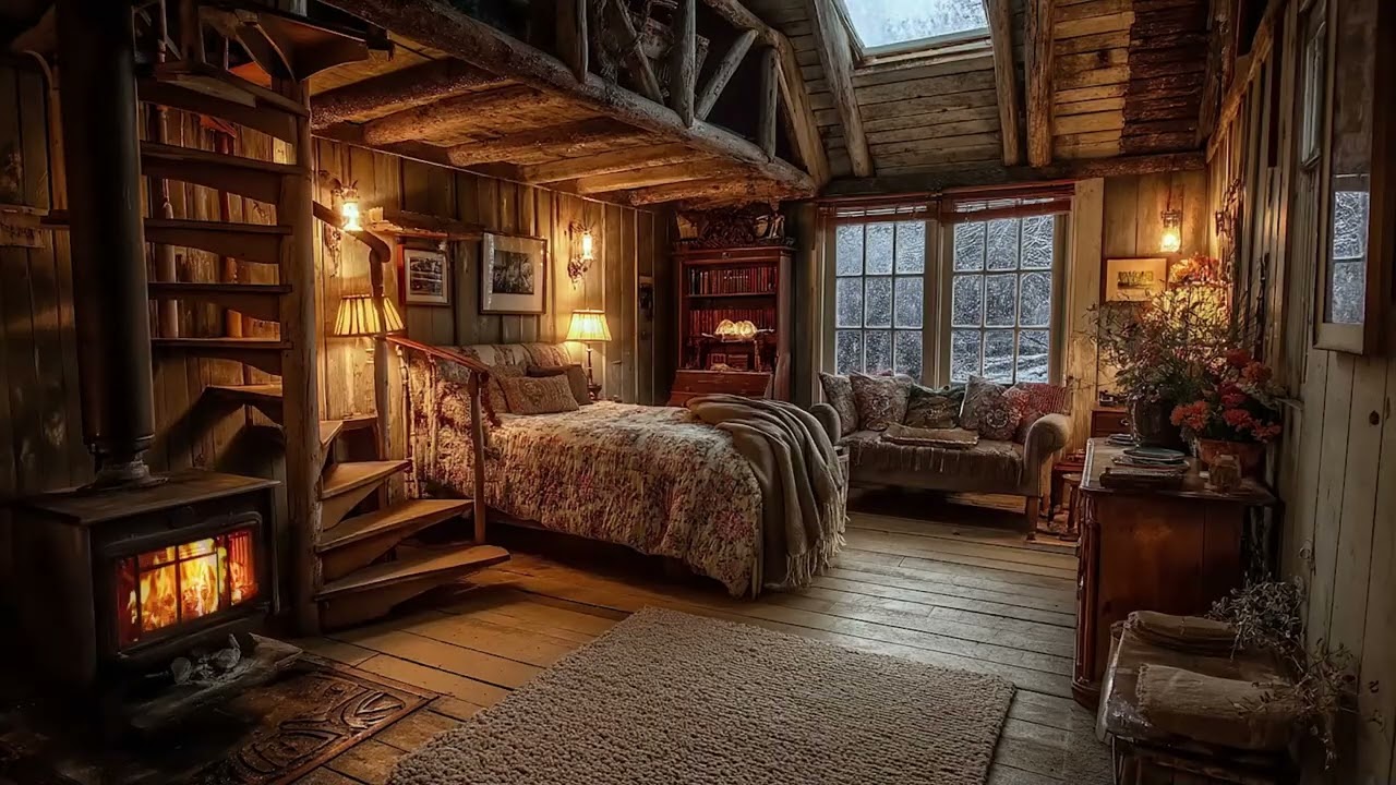 The House That Keeps the Sound of Them | Cozy Fireplace Sounds for Deep Sleep and Tender Nostalgia