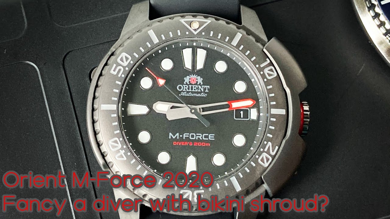 Orient M-Force 2020 RA-AC0L03B Review - who likes diver with bikini shroud?