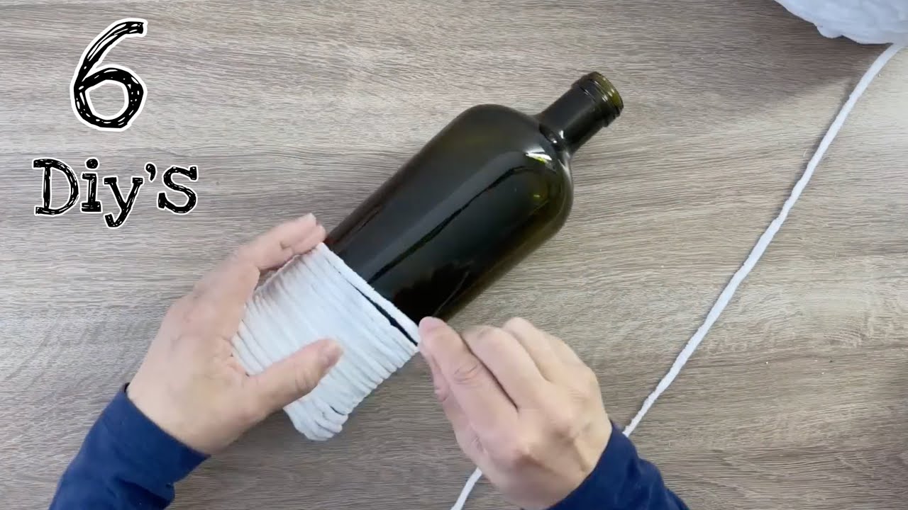 IDEAS RECICLADAS / Manualidades con BOTELLAS de VIDRIO / DIY Home Decor / Artesanato