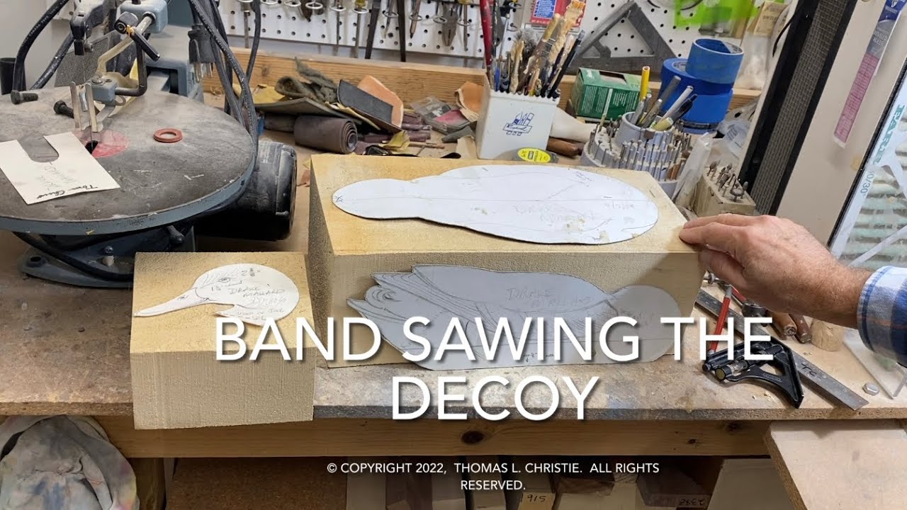 Session 1 - Band Sawing the Decoy - Drake Mallard Decoy