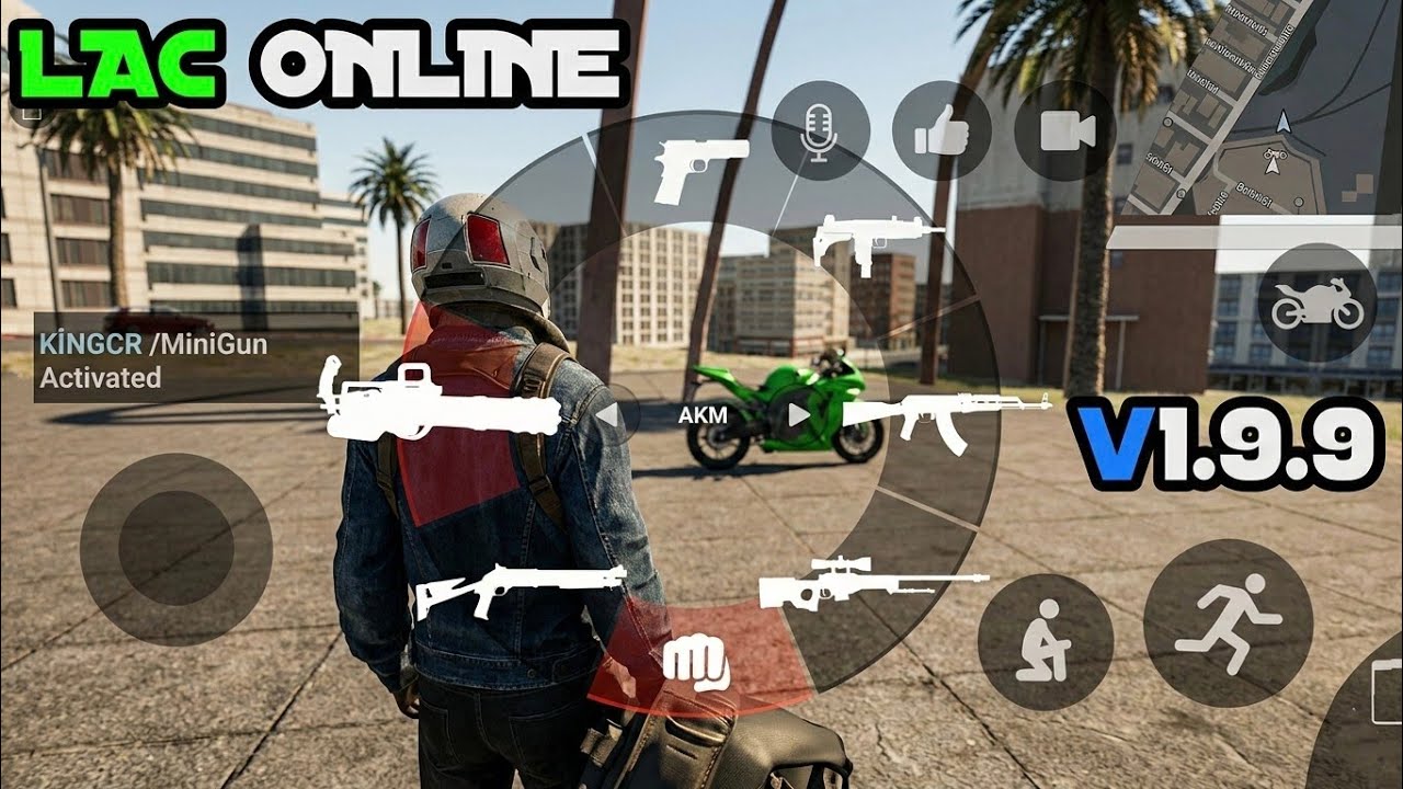 LAC ONLINE V1.9.9 MINIGUN UPDATE DOWNLOAD ULTRA GRAPHICS LOS ANGELES CRIMES V1.9.9 NEW GUN #lac 