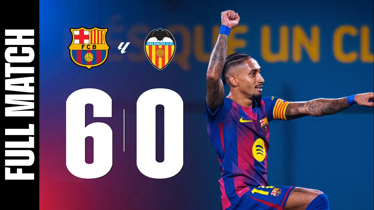 FULL MATCH | FC BARCELONA 6 vs 0 VALENCIA | LALIGA 2025/26 MD04 🔵🔴