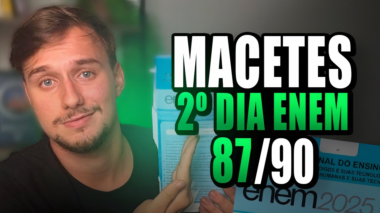 ✅ MACETES para GABARITAR o 2&ordm; DIA do ENEM 2025 (Matem&aacute;tica e Natureza)