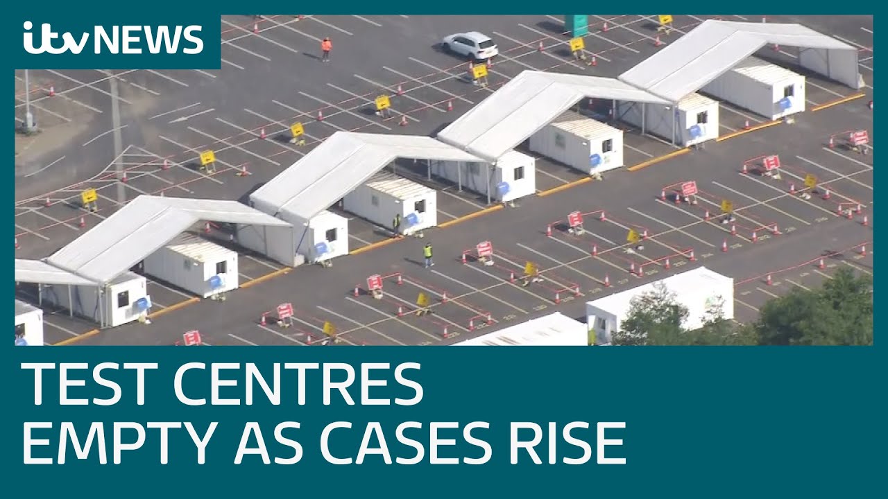 The coronavirus test centres in England that are nearly empty as cases rise | ITV News