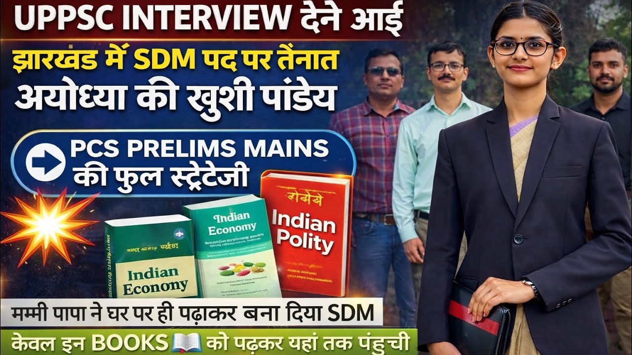 पहले प्रयास में ही UP PCS का INTERVIEW देने आई झारखंड की SDM खुशी पांडेय ने बताया exam ka formula 