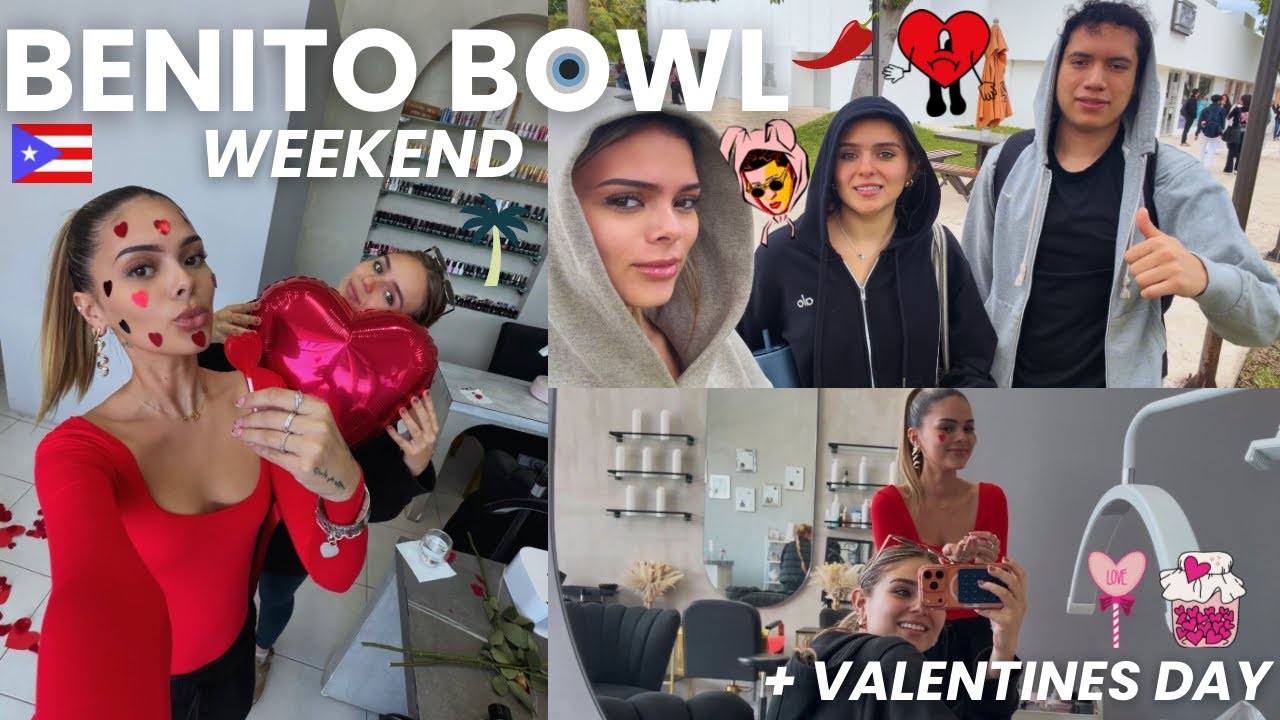 SUPERBOWL VLOG 2026🌴🇵🇷🩷 Valentine’s Day +  clubbing 
