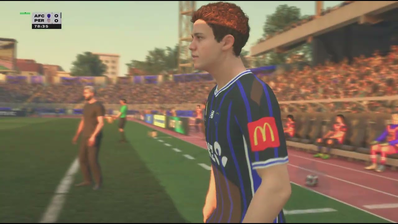 Auckland fc match 3 career mode. My player got dropped so i,m playing half a game lol