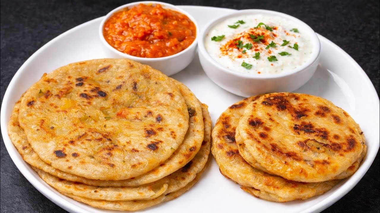Same Stuffing, 2 Different Aalu Paratha Style 😍 Must Try!#viral #easyrecipe #paratha #alooparatha 
