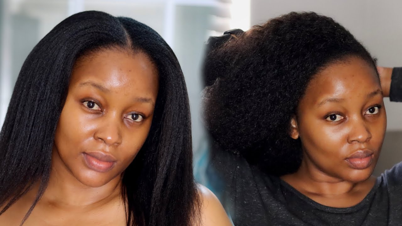 My relaxed Hair WASH DAY ROUTINE After Protective Style + Length Check