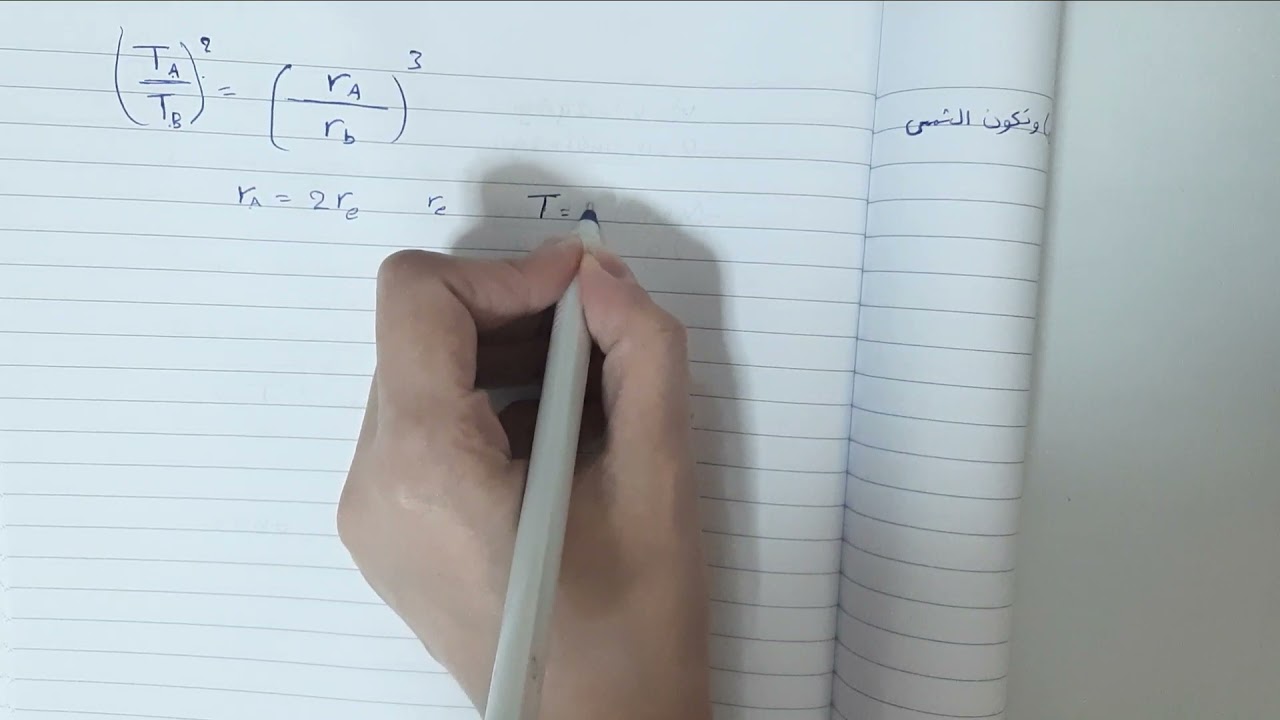 قوانين كبلر - فيزياء حادي عشر عام -