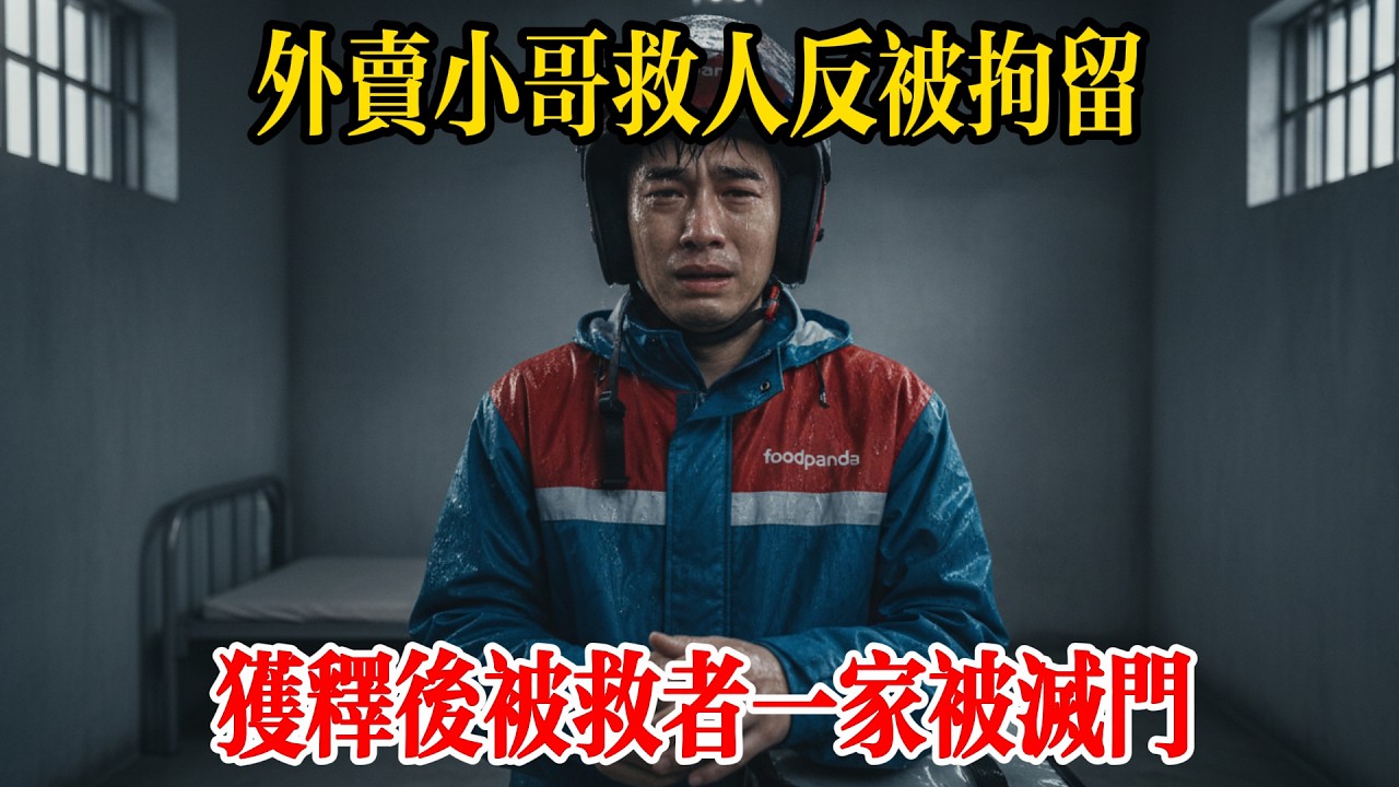 外賣小哥救人反被拘留，7 天後小哥獲釋，被救者一家被滅門，警方趕到看到畫面當場傻眼！