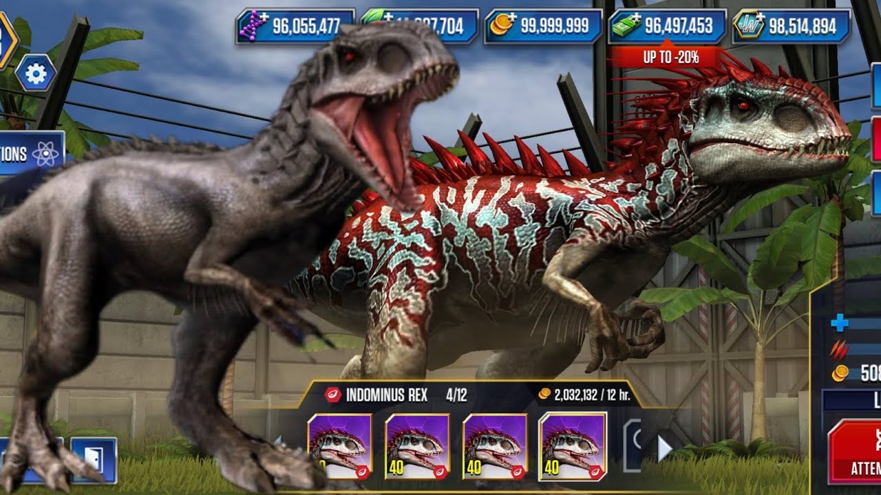 The Beast Indominus rex is here | Jurassic world the game 