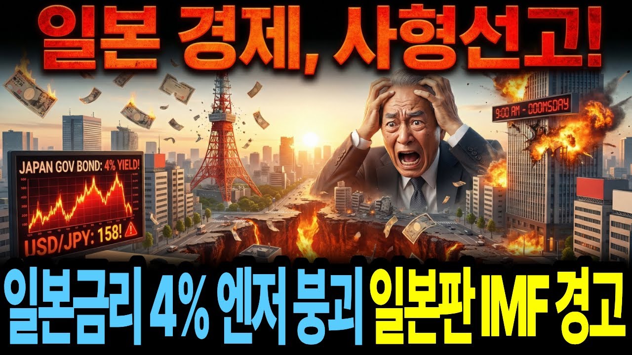 일본 금리 4%  엔저 붕괴 일본판 IMF 경고 글로벌 금융위기 재점화 경제 전망