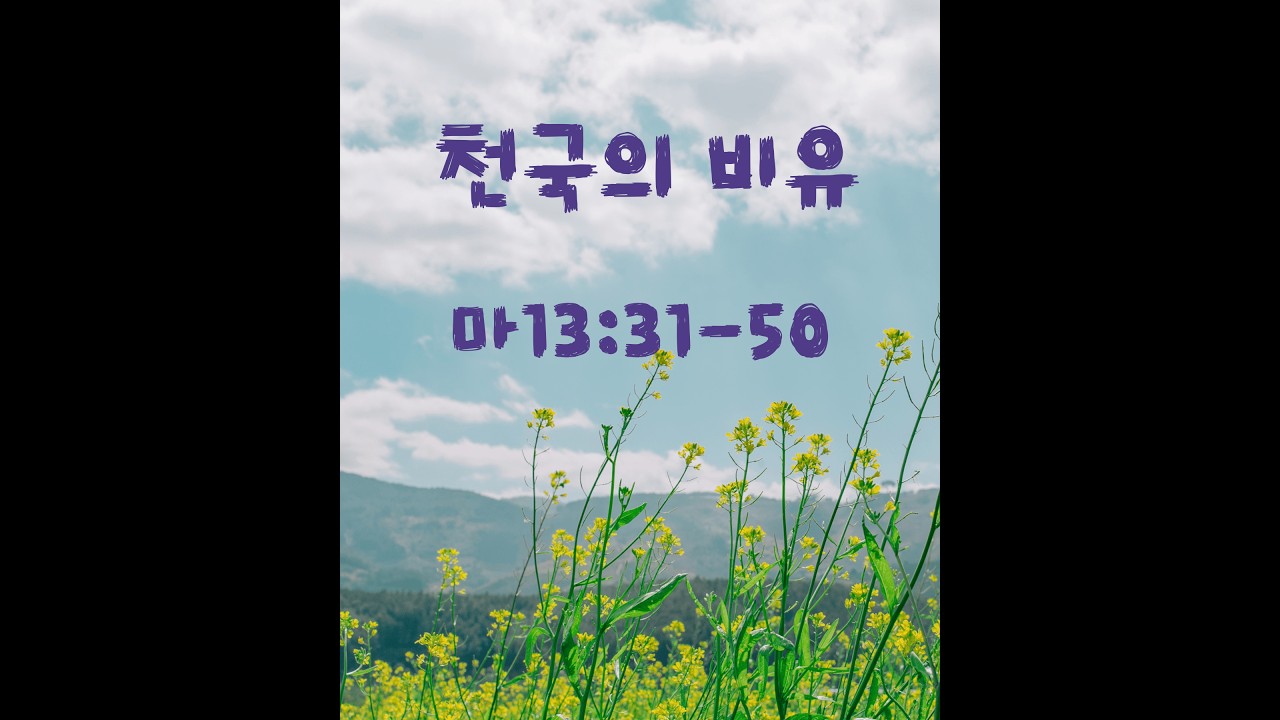천국의 비유 / 마13:31-50