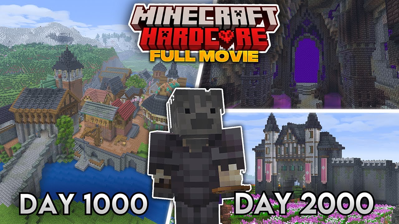 I Survived 1,000 Days in Hardcore Minecraft Survival [FULL MOVIE]