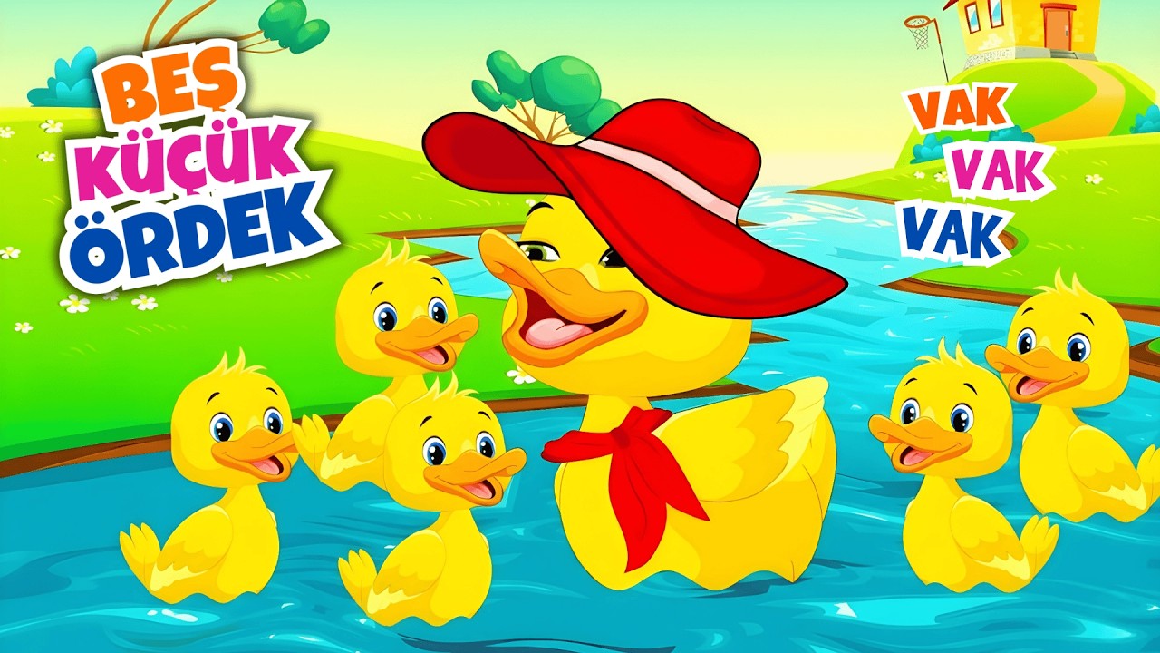 Beş Küçük Ördek 🦆 Hayvanları ve Sayıları Öğreniyorum | En Popüler Çocuk Şarkıları