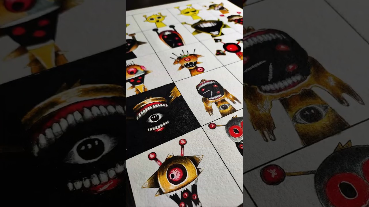 How I drew SIMON all phases Incredibox Sprunki #art #drawing #sprunki