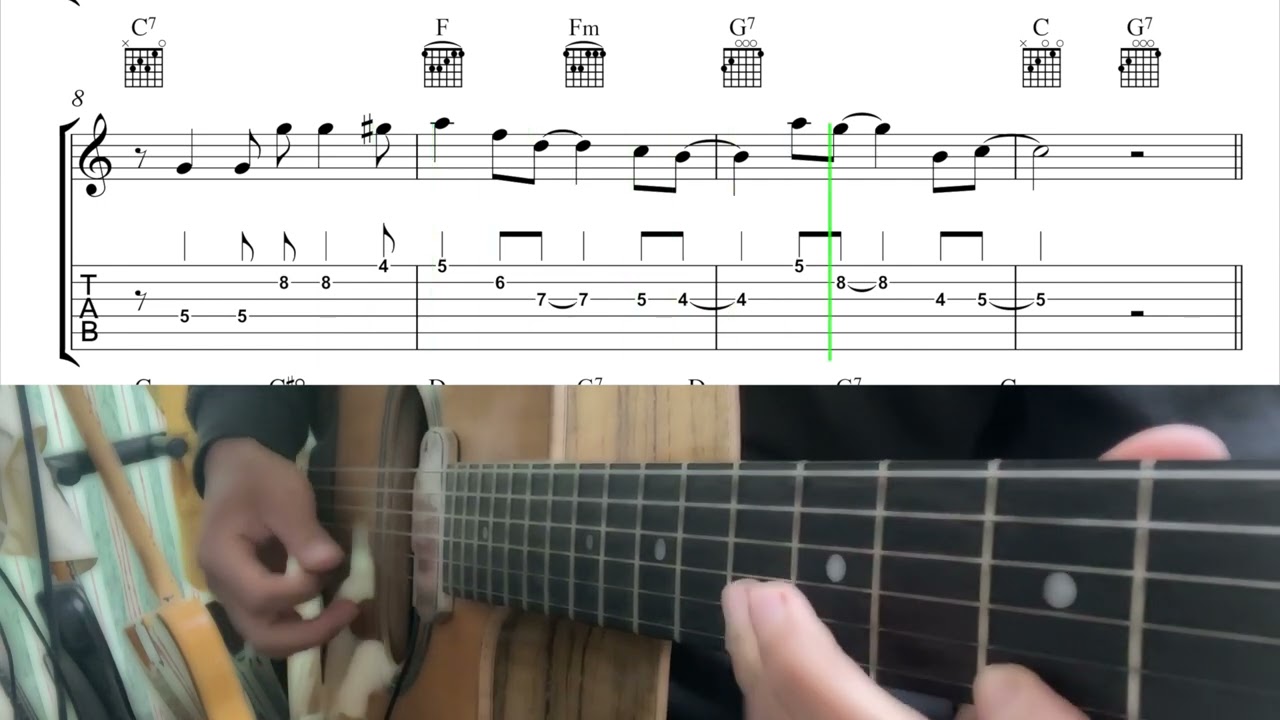 It's only a paper moon (Easy! Theme) | Gypsy Jazz Guitar Tabs