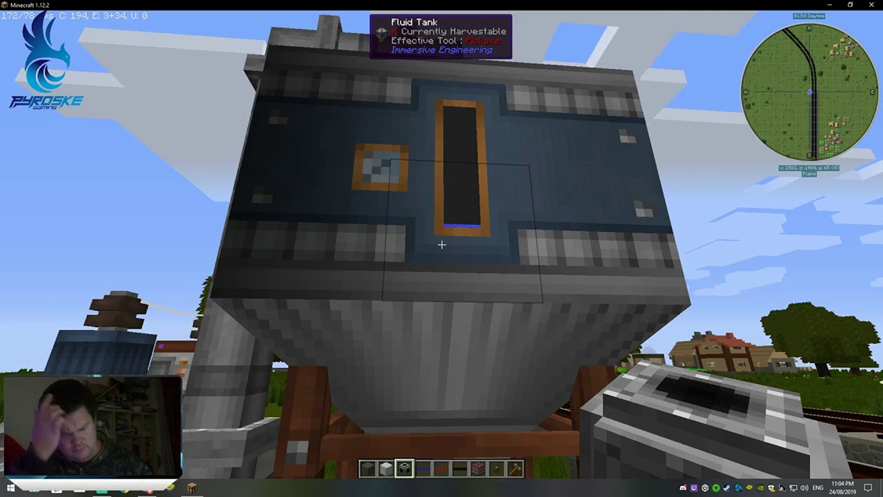 Minecraft - Immersive Railroading | How to run water to trains?