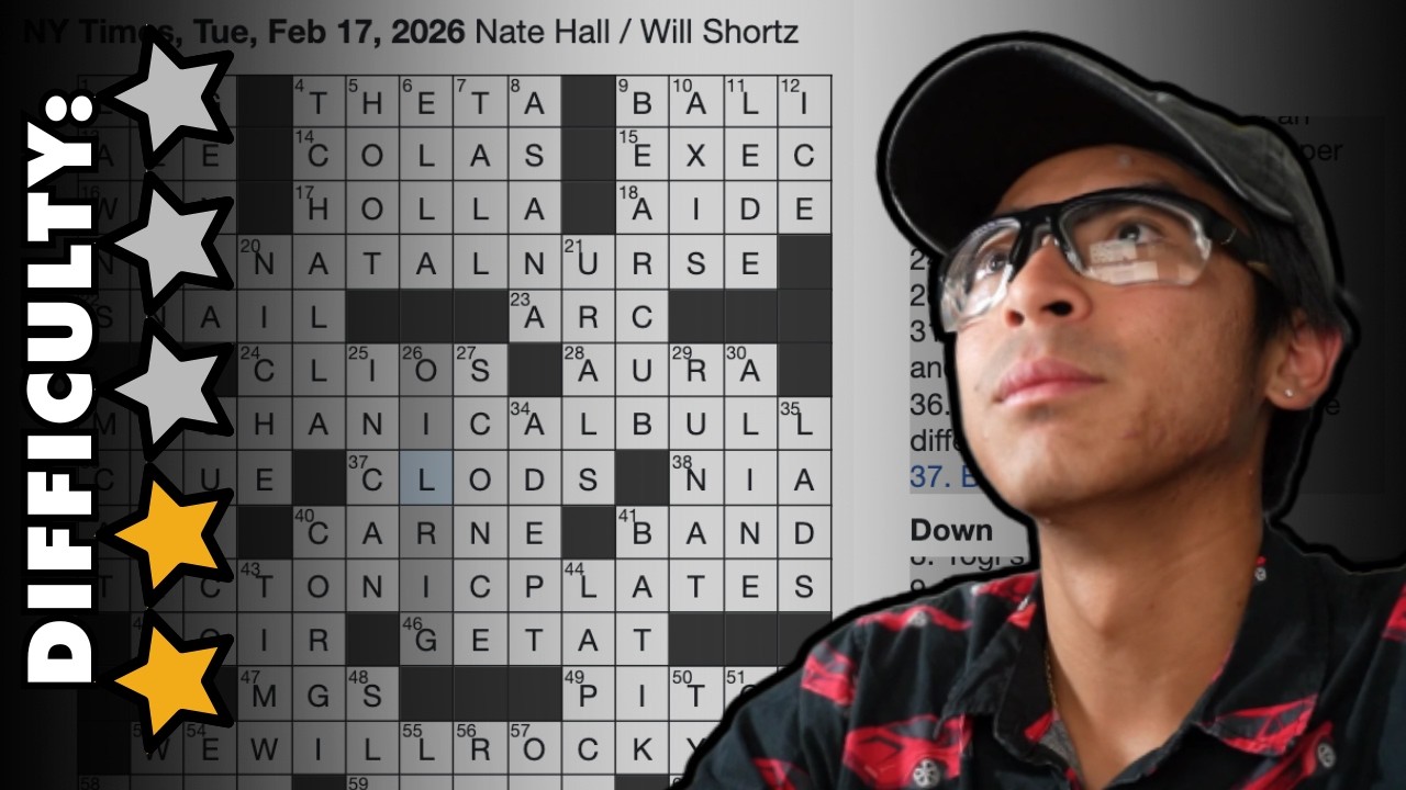 NY Times Crossword | Tuesday, Feb 17th, 2026 | Unathletic Puzzles